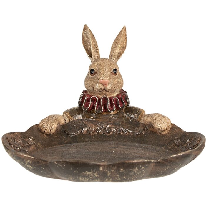 Clayre & Eef 6PR5013 Coupe Lapin 21x21x15 cm Marron