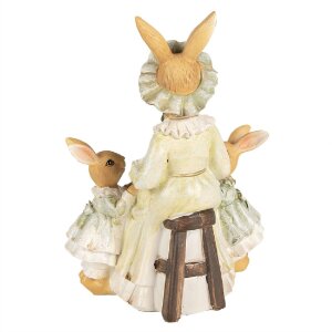 Clayre & Eef 6PR5022 Lapin décoratif 14x10x19 cm brun vert