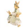 Clayre & Eef 6PR5022 Lapin décoratif 14x10x19 cm brun vert