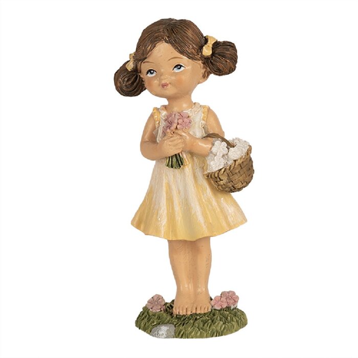 Clayre & Eef 6PR5028 Figure décorative pour enfants 6x4x13 cm jaune