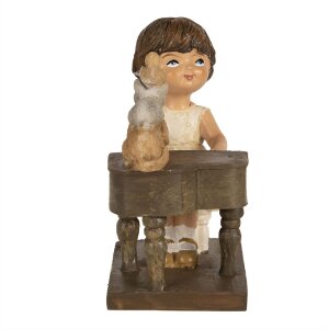 Clayre & Eef 6PR5029 Enfant avec piano Figurine...