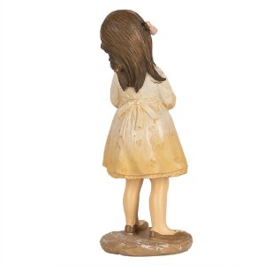 Clayre & Eef 6PR5033 Figurine décorative Enfant Beige 6x5x15 cm