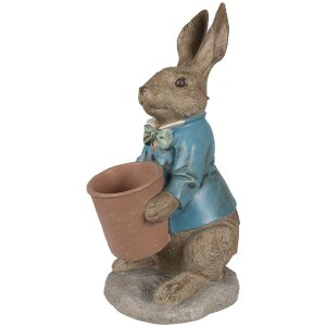 Clayre & Eef 6PR5038 Lapin décoratif brun bleu...