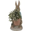 Clayre & Eef 6PR5038 Lapin décoratif brun bleu 26x21x46 cm