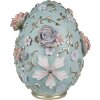 Clayre & Eef 6PR5040 Œuf décoratif 21x22x26 cm bleu