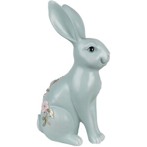 Clayre & Eef 6PR5042 Décoration Lapin 16x11x28 cm bleu