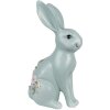 Clayre & Eef 6PR5042 Décoration Lapin 16x11x28 cm bleu