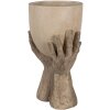 Clayre & Eef 6PR5061 Décoration Pot de fleurs 22x19x37 cm Beige