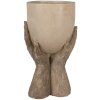 Clayre & Eef 6PR5061 Décoration Pot de fleurs 22x19x37 cm Beige