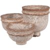 Clayre & Eef 6PR5062 Pot de fleurs Beige 27x29x17 cm Décoration pour la maison