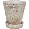 Clayre & Eef 6TE0503L Pot de fleurs beige Ø 13x14 cm