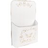 Clayre & Eef 6Y5494 Porte-plantes blanc 27x9x41 cm