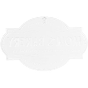 Clayre & Eef 6Y5496 Plaque de texte blanc 48x1x30 cm...