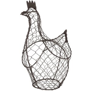 Clayre & Eef 6Y5521 Panier Poulet 30x12x25cm Marron -...