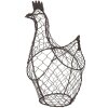 Clayre & Eef 6Y5521 Panier Poulet 30x12x25cm Marron - Panier de rangement décoratif