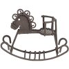 Clayre & Eef 6Y5523 Cheval à bascule Décoration Marron 9x3x6 cm