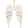 Clayre & Eef 6Y5554S Ailes décoratives blanc 14x9 cm