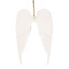 Clayre & Eef 6Y5554S Ailes décoratives blanc 14x9 cm