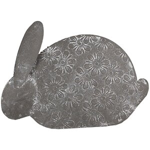 Clayre & Eef 6Y5561 Lapin déco Gris Fer...