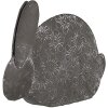 Clayre & Eef 6Y5561 Lapin déco Gris Fer 16x4x11 cm style rustique