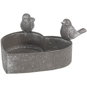 Clayre & Eef 6Y5563 Porte-plantes Gris 14x12x7 cm...