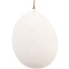 Clayre & Eef 6Y5567 Pendentif décoratif Oeuf blanc 10x2x8 cm