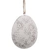 Clayre & Eef 6Y5568 Pendentif décoratif Oeuf blanc 10x2x8 cm