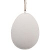 Clayre & Eef 6Y5568 Pendentif décoratif Oeuf blanc 10x2x8 cm