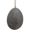 Clayre & Eef 6Y5571 Suspension décorative Oeuf 10x2x8 cm Gris