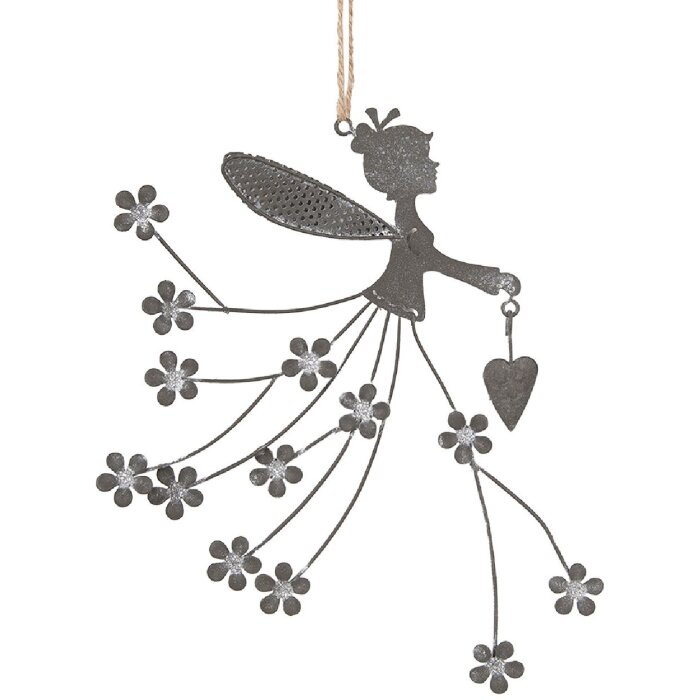 Clayre & Eef 6Y5573 Pendentif décoratif Enfant 20x17cm Gris