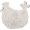 Clayre & Eef 6Y5579 Déco Poulet 15x6x14 cm Blanc - Charme champêtre