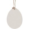 Clayre & Eef 6Y5580 Pendentif Déco Oeuf blanc 10x8 cm Pâques Bijoux