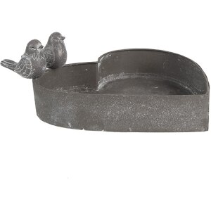 Clayre & Eef 6Y5583 Porte-plantes Gris 19x17x7 cm