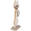 Clayre & Eef 6Y5594 Décoration Chat 21x8x38 cm Blanc