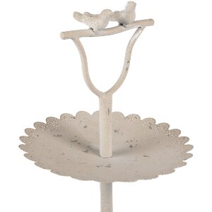 Clayre & Eef 6Y5601 Étagère Décoration oiseaux Ø 32x51 cm Beige