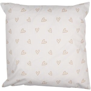 Clayre & Eef BSLC22 Housse de coussin blanc 45x45 cm...