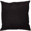 Clayre & Eef DR23 Housse de coussin blanc noir 45x45 cm