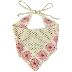 Juleeze JZCBA0005 Bandana pour enfants Beige Rose 55 cm -...