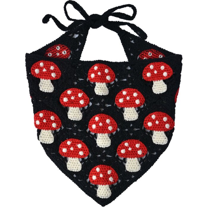 Juleeze JZCBA0006 Bandana pour enfants Noir Rouge 55 cm Accessoire stylé