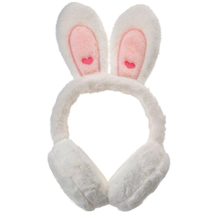 Juleeze JZCEW0027W Cache-oreilles Oreilles de Lapin Enfants Blanc Taille Unique