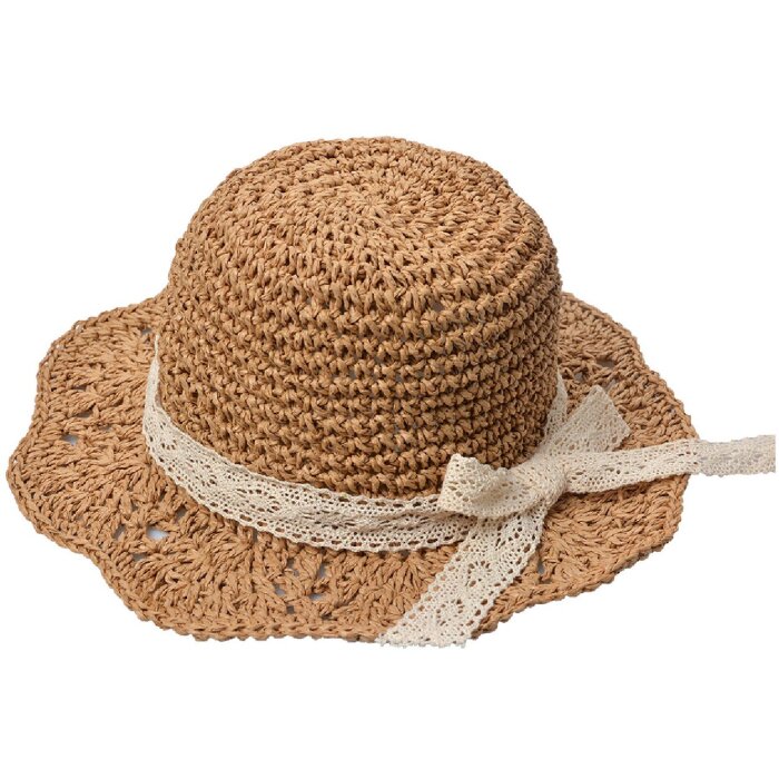 Juleeze JZCHA0014 Chapeau pour enfant Bandeau dentelle Marron Taille unique