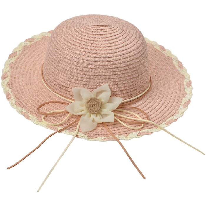 Juleeze JZCHA0017 Chapeau pour enfant Décoration florale Rose