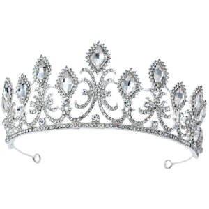 Juleeze JZCR0002 Diadème couronne cristal argent...