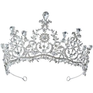 Juleeze JZCR0003 Couronne de princesse cristal argent...