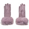 Juleeze JZGL0065LA Gants Femme Faux Fur Violet Taille Unique