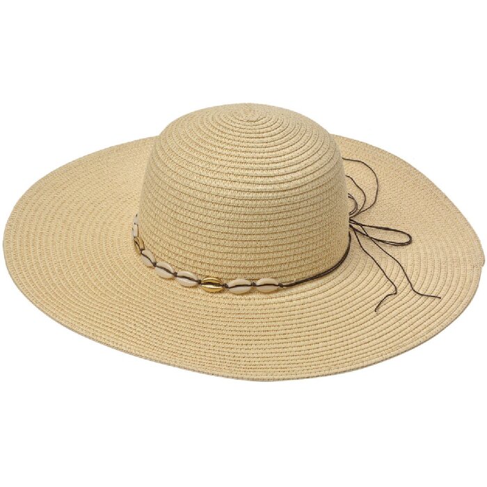 Juleeze JZHA0103 Chapeau de soleil Beige Détail de noeud Taille unique