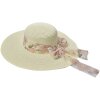 Juleeze JZHA0106 Chapeau de soleil bandeau fleuri crème taille unique