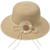 Juleeze JZHA0112BE Chapeau de soleil Daisy Beige Taille unique