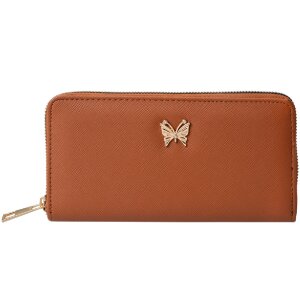 Juleeze JZWA0193CH Portefeuille Papillon Marron 19x10cm