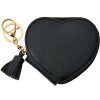 Juleeze JZWA0202Z Porte-monnaie en forme de cœur Porte-clés noir 10cm